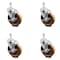 Service Caster 5 Inch High Temp Phenolic Swivel 12mm Threaded Stem Caster Set with Brake SCC-TS20S514-PHRHT-TLB-M1215-4 - alternate 1